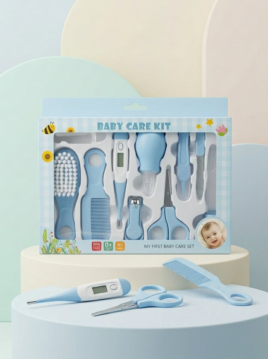 Set para Cuidado del Bebé 10 en 1 celeste
